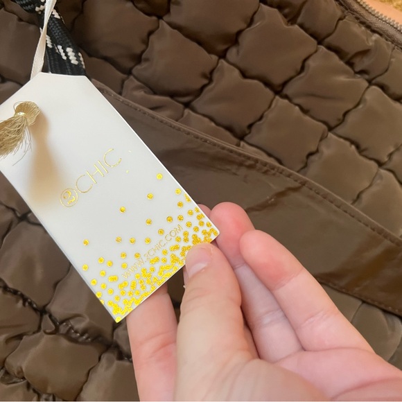 Brown puffy two chic purse - Picture 3 of 5